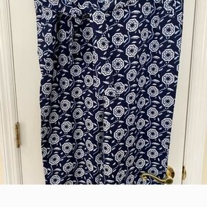 Ann Taylor Blue and White  Pants XL NWT